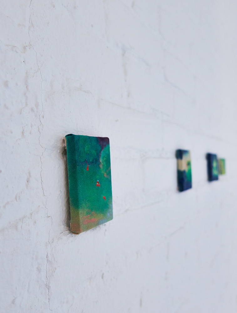 Mini Landscapes 6, acrylic on canvas, 10x8cm each : Art